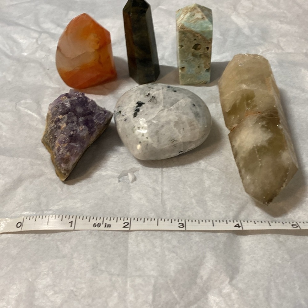 6pc Assorted Gemstone Set - - Picture 4 of 5